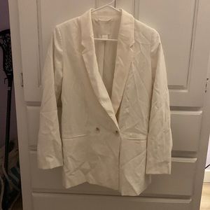 White H&M blazer